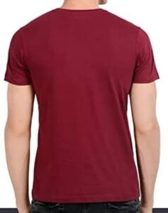 MENS RED COTTON T-SHIRT