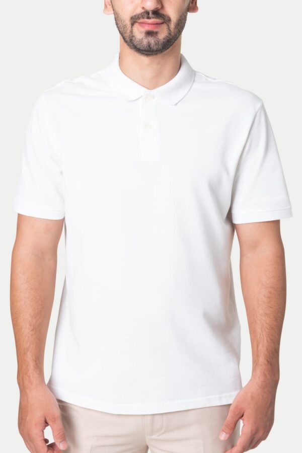 MENS WHITE POLO T-SHIT